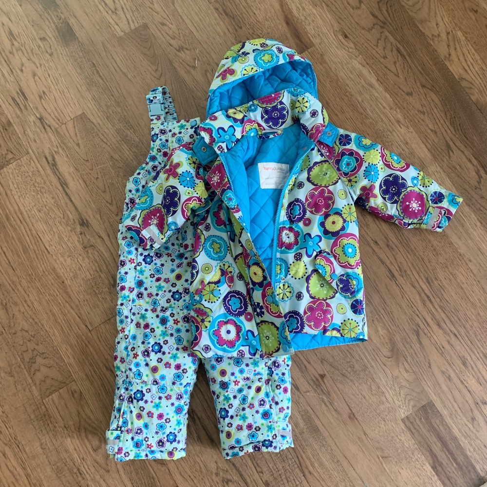 Hanna Andersson snow coat and snow pants bib